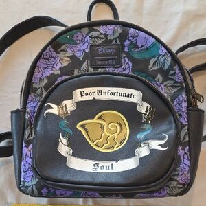 Loungefly Disney Black and Purple Backpack